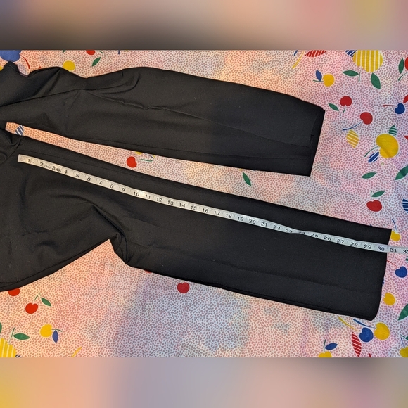 The Straight Ann Taylor Pants Black Mid Rise Bi-stretch Viscose Elastane 8 NEW - Picture 10 of 12